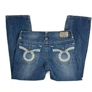 Big Star Jeans Co Straight Leg Ankle Cropped Capri  Denim Jeans